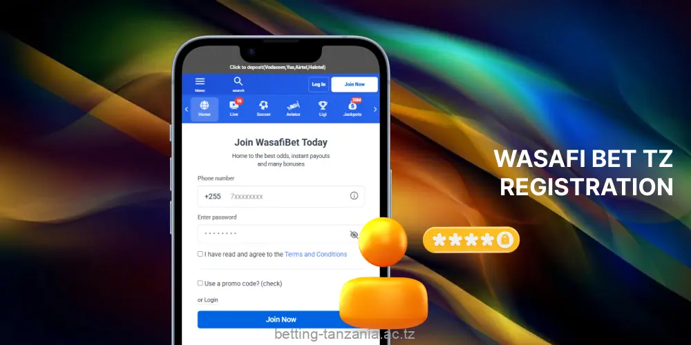 Detailed instructions on how to register players from Tanzania at Wasafi Bet