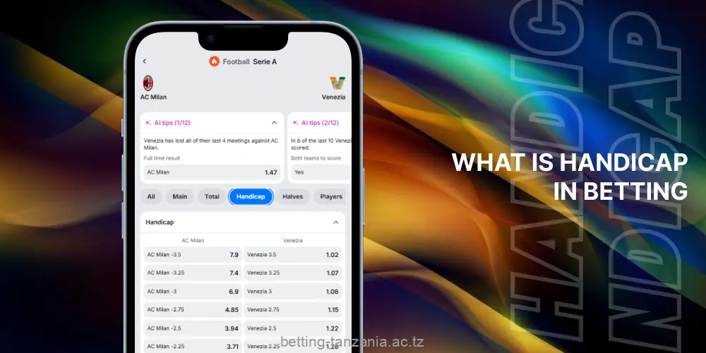 Information about handicap in betting for players from Tanzania