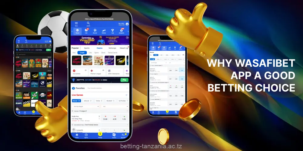The application WasafiBet is a reliable choice for bettors in Tanzania
